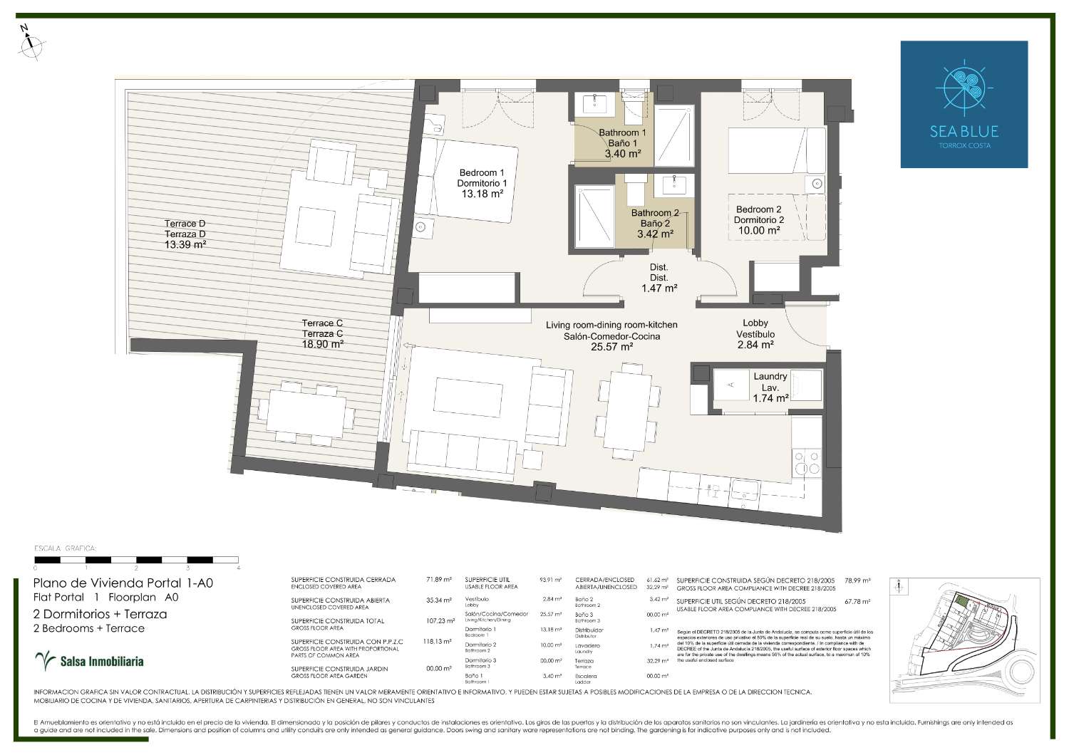 Residential complex of 2 and 3 bedroom homes