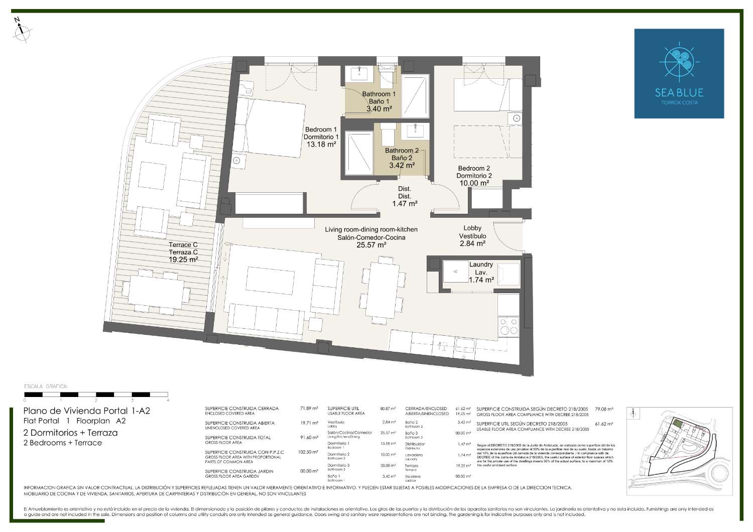 Residential complex of 2 and 3 bedroom homes