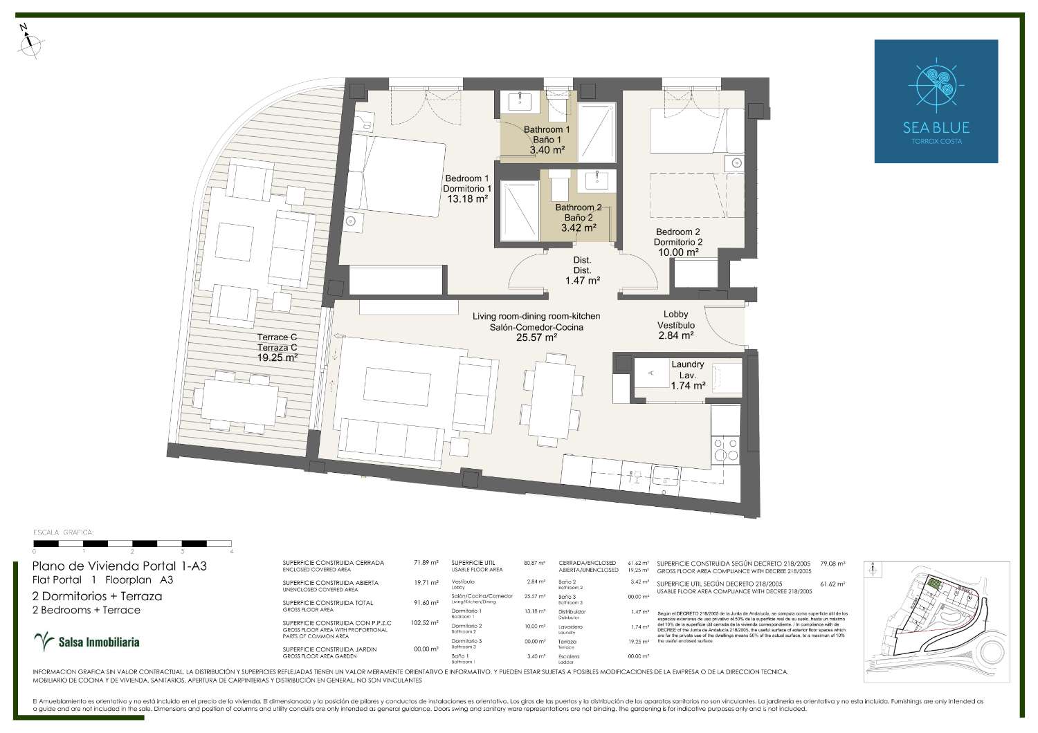 Residential complex of 2 and 3 bedroom homes